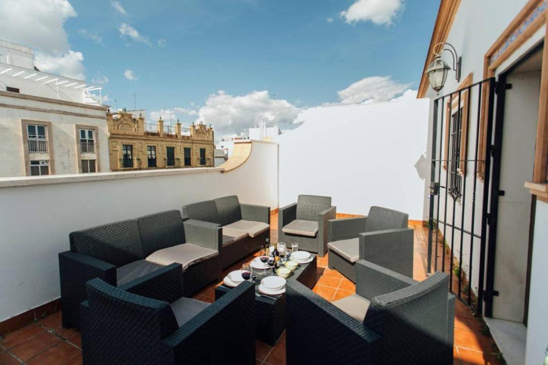 Duplex With Terrace- 5Bd 3Bth- Center Apartman Sevilla Kültér fotó